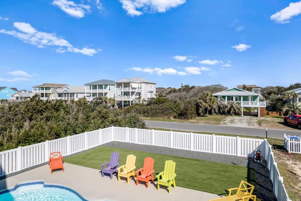 Pool Haven Ocean View Villa Oak Island Ngoại thất bức ảnh