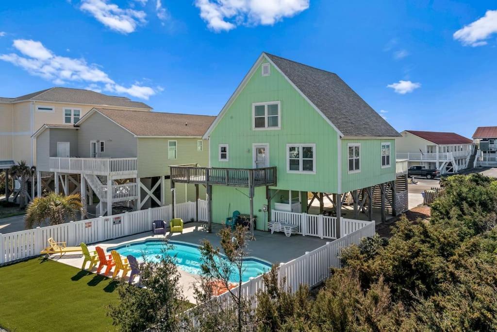 Pool Haven Ocean View Villa Oak Island Ngoại thất bức ảnh