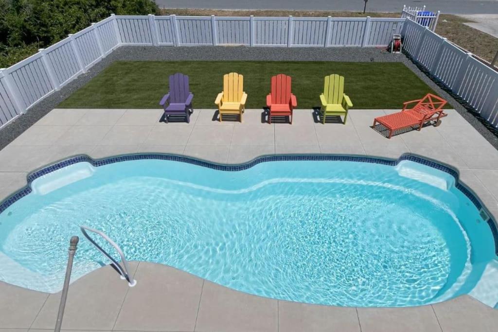 Pool Haven Ocean View Villa Oak Island Ngoại thất bức ảnh