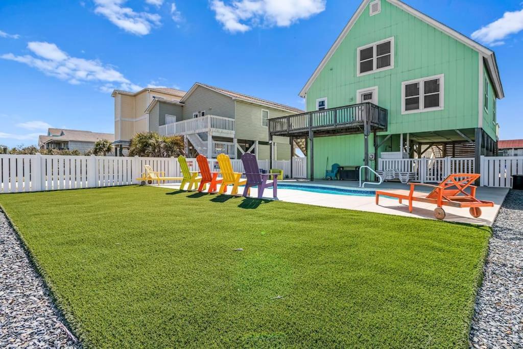 Pool Haven Ocean View Villa Oak Island Ngoại thất bức ảnh